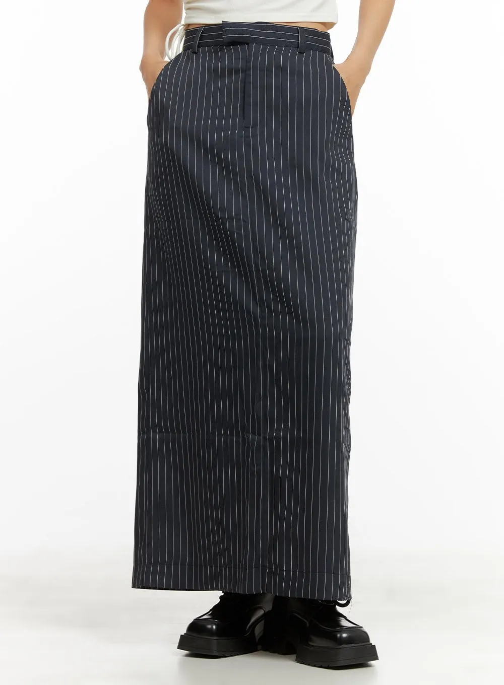 Stripe Maxi Skirt CY423 sold by Lewkin