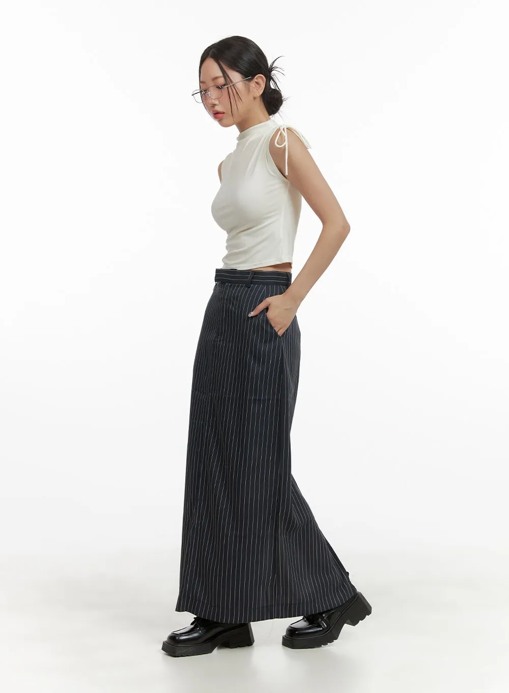Stripe Maxi Skirt CY423 sold by Lewkin product image thumbnail 3