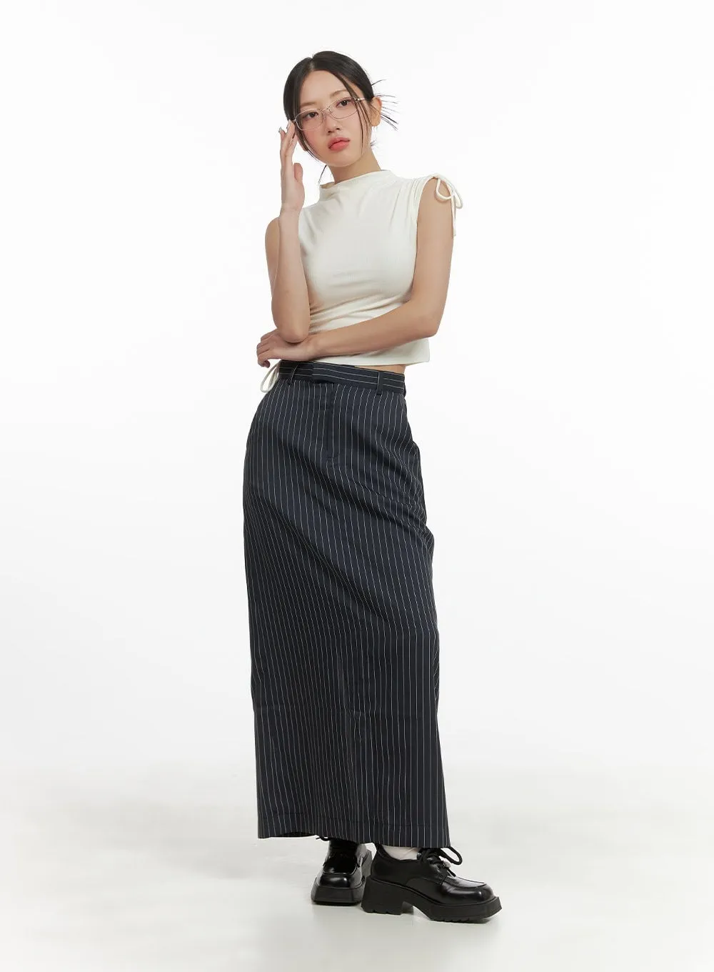 Stripe Maxi Skirt CY423 sold by Lewkin product image thumbnail 2