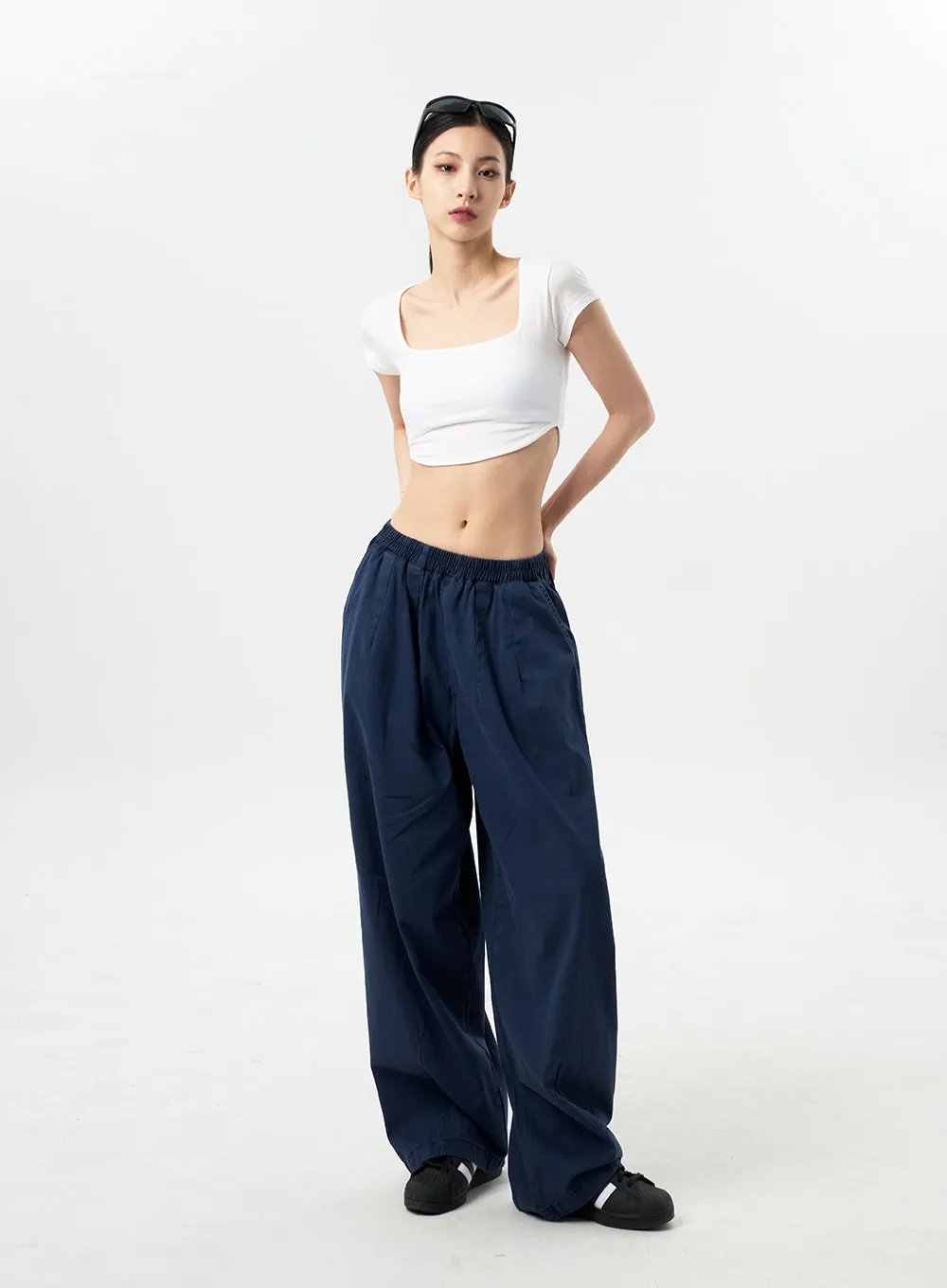 Low Rise Cotton Pants CY312 sold by Lewkin product image thumbnail 3