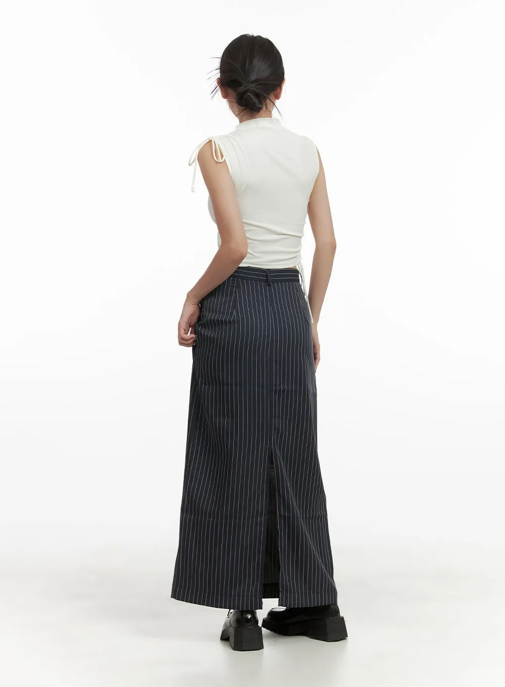 Stripe Maxi Skirt CY423 sold by Lewkin product image thumbnail 4