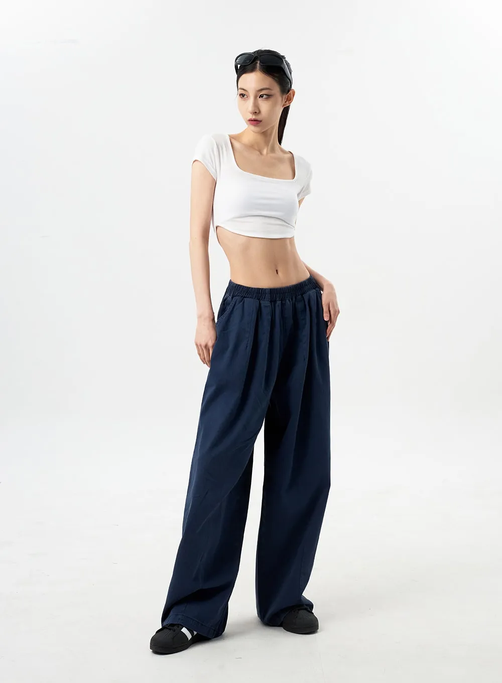 Low Rise Cotton Pants CY312 sold by Lewkin product image thumbnail 4