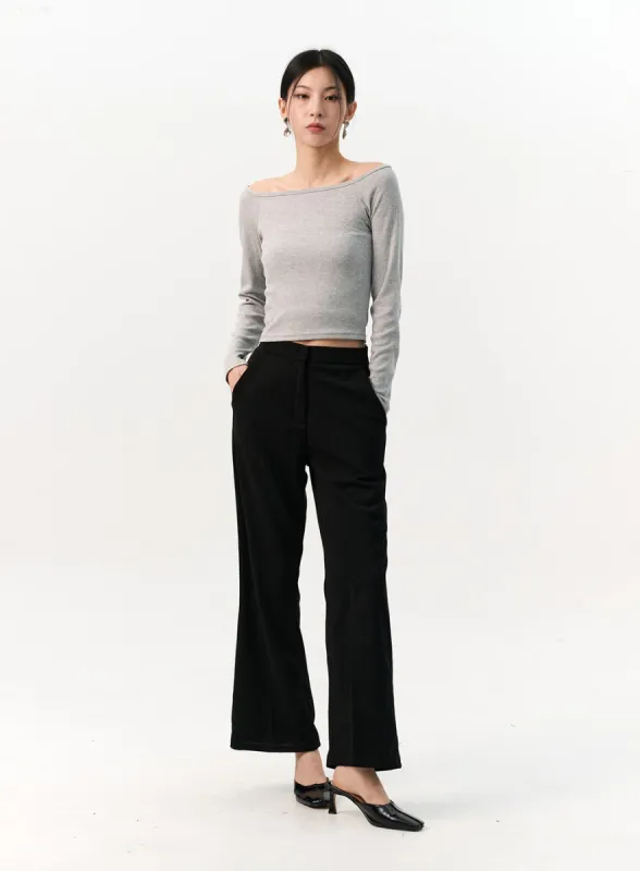 Flare Tailored Pants IO320 sold by Lewkin