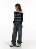 Washed Straight-Leg Jeans CJ417 sold by Lewkin