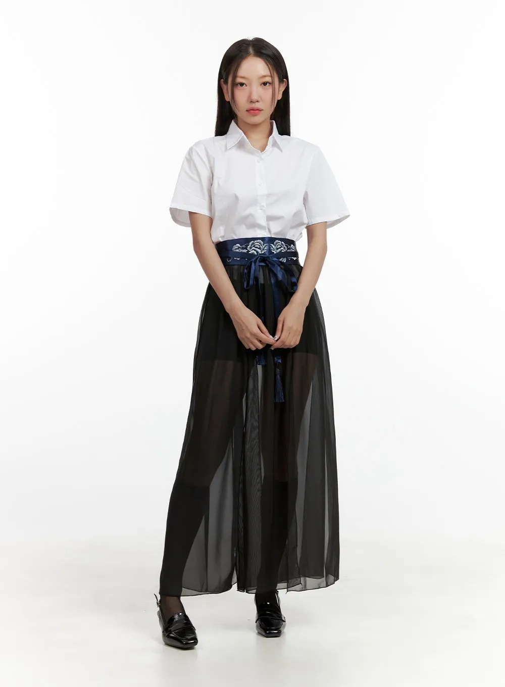 Flower Embroidered Waist Belt OU404 sold by Lewkin product image thumbnail 2