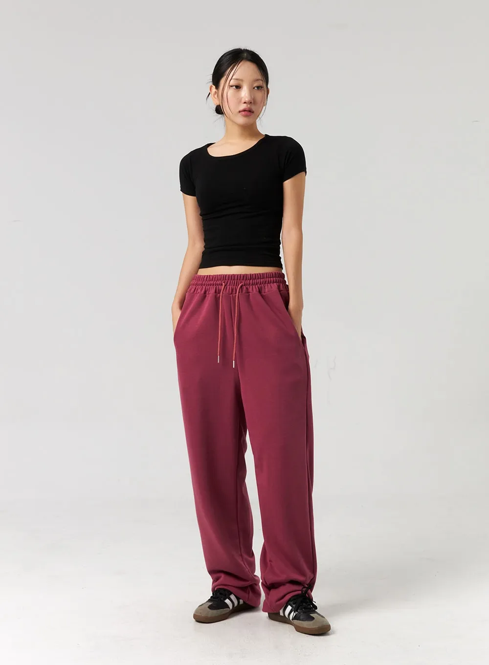 Wide Color Track Pants CL326 sold by Lewkin product image thumbnail 3