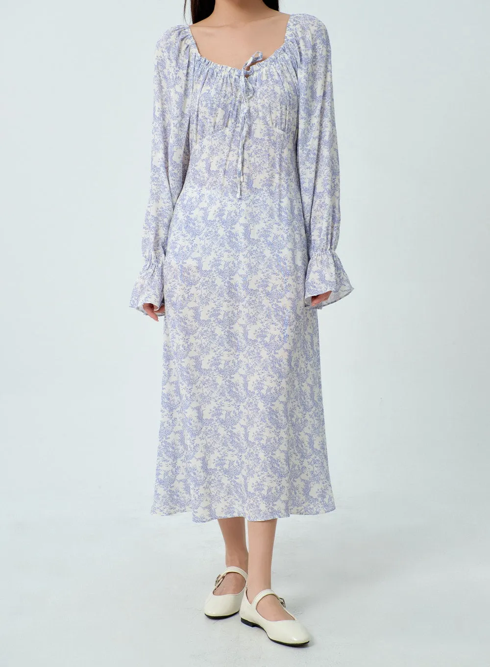 Flower Print Maxi Dress BM331 sold by Lewkin product image thumbnail 2