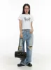 Classic Faux Leather Shoulder Bag CU405 sold by Lewkin