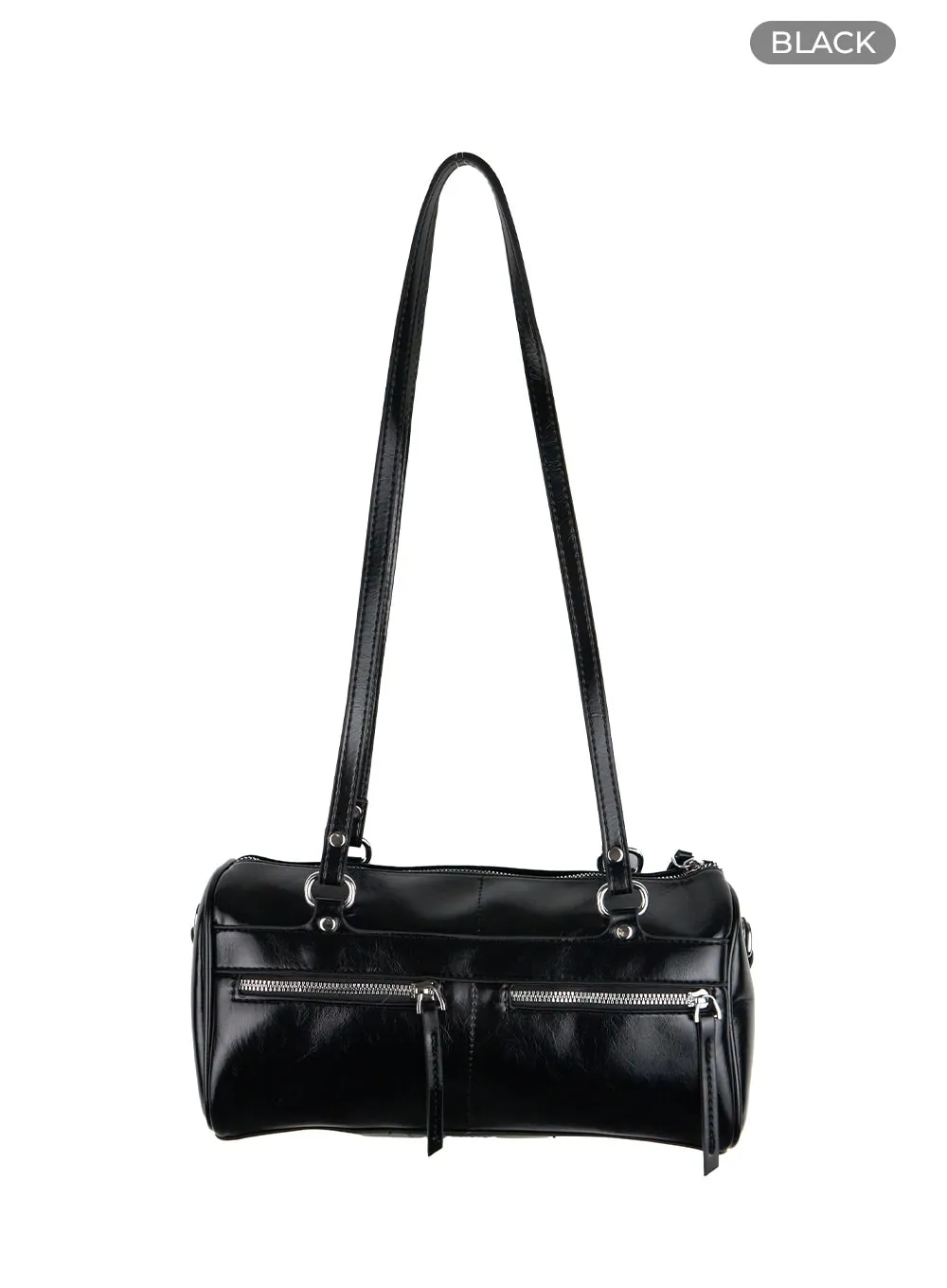 Classic Faux Leather Shoulder Bag CU405 sold by Lewkin product image thumbnail 5