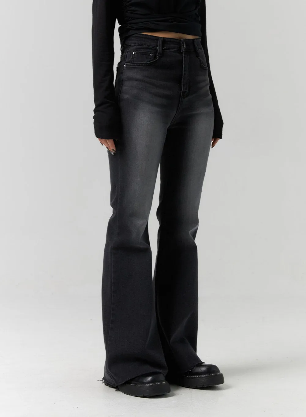 Wash Bootcut Jeans CS318 sold by Lewkin product image thumbnail 2