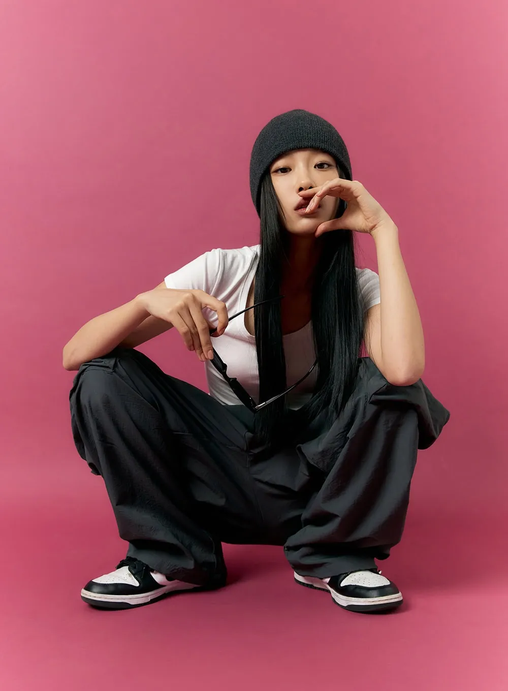 Cotton U-Neck Crop Top IL409 sold by Lewkin