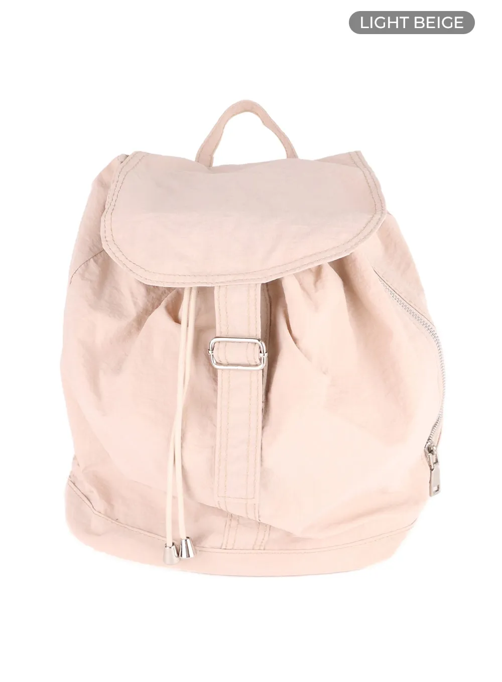 Solid Nylon Buckle Backpack CM413 sold by Lewkin product image thumbnail 5