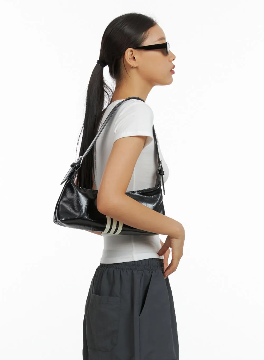 Cotton U-Neck Crop Top IL409 sold by Lewkin product image thumbnail 5