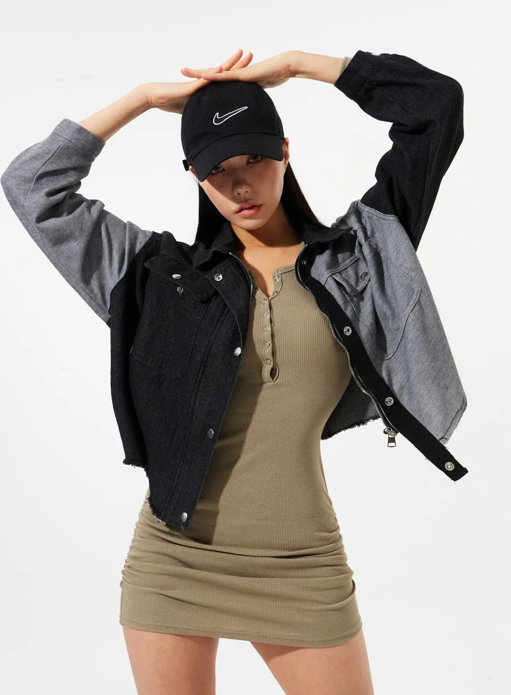 Black And Grey Jacket IM308 sold by Lewkin product image thumbnail 2