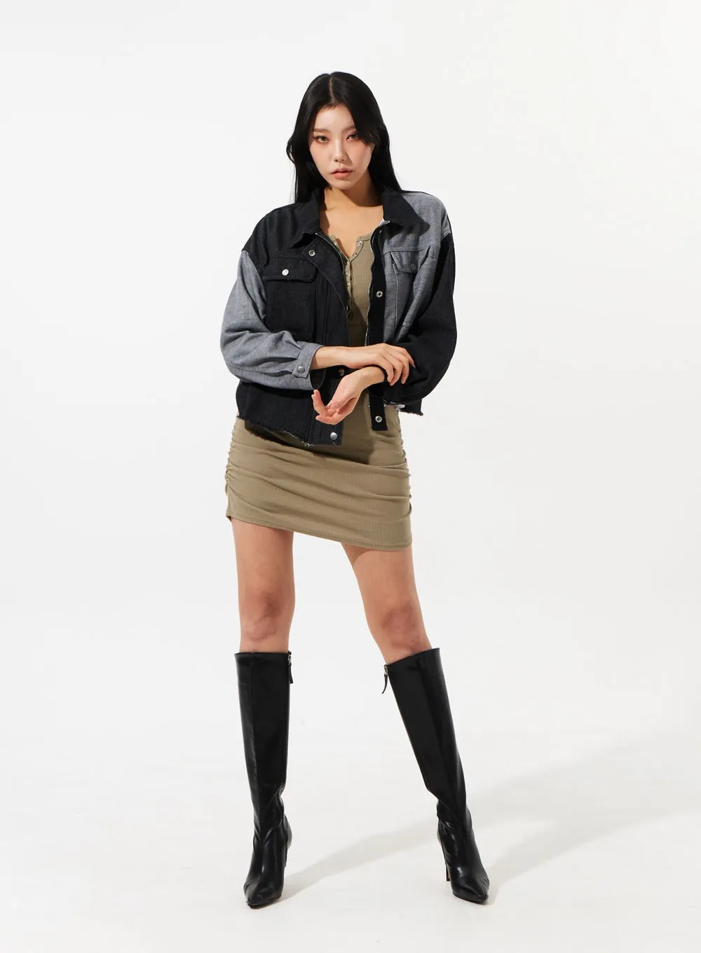 Black And Grey Jacket IM308 sold by Lewkin product image thumbnail 3