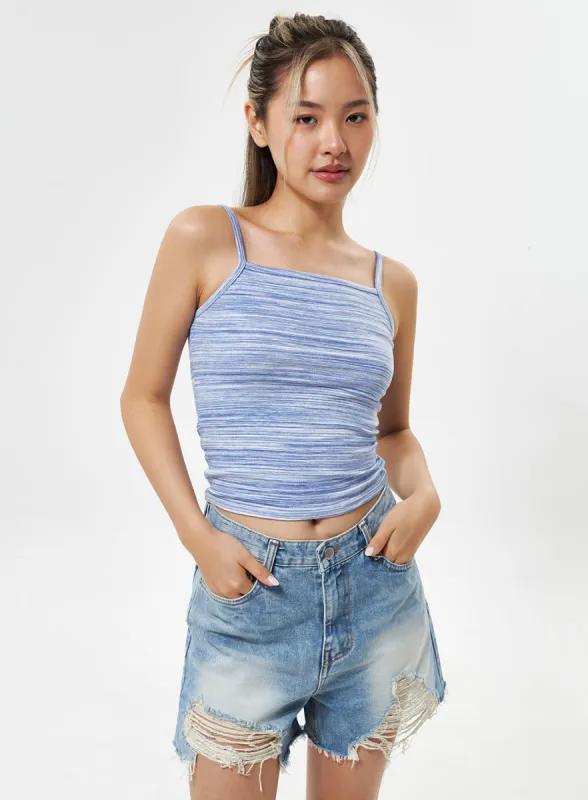 Stripe Thin Strap Top CY331 sold by Lewkin