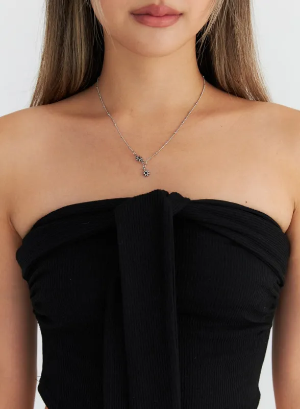 Double Star Pendant Necklace CO311 sold by Lewkin