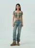 Straight Leg Jeans CY330 sold by Lewkin