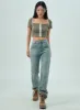Straight Leg Jeans CY330 sold by Lewkin