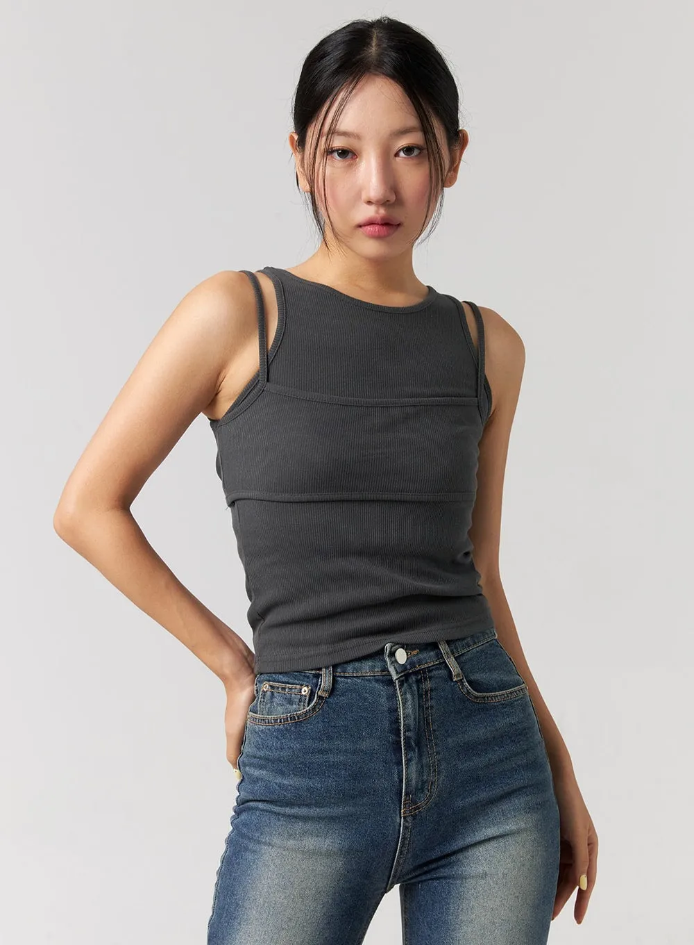 Cut Out Chic Layered Cami CG319 sold by Lewkin