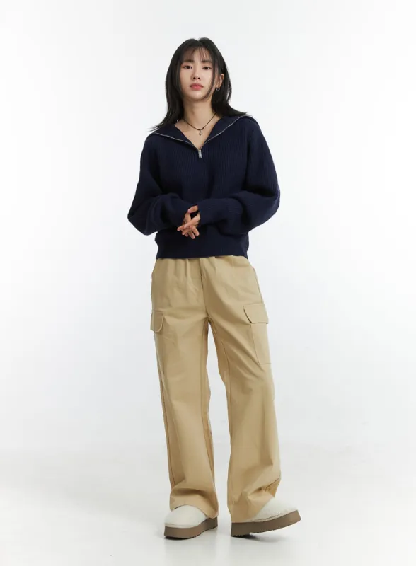 Cargo Straight Leg Pants OD311 sold by Lewkin