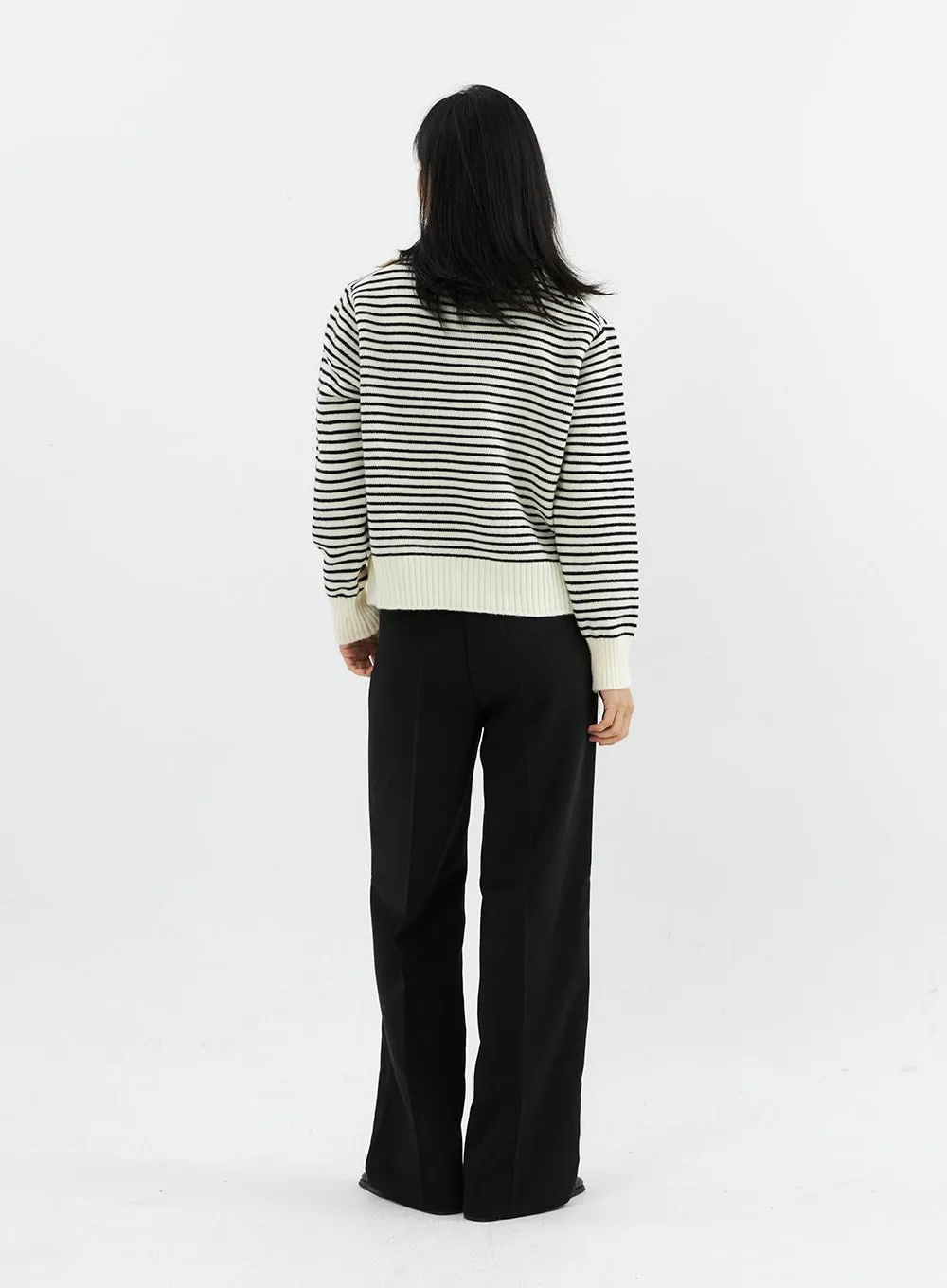 Straight Leg Tailored Pants OO304 sold by Lewkin product image thumbnail 5
