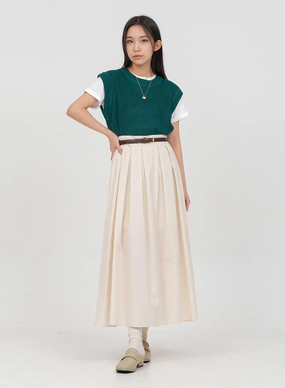 Daily Round Neck Knit Vest OA15 sold by Lewkin product image thumbnail 2