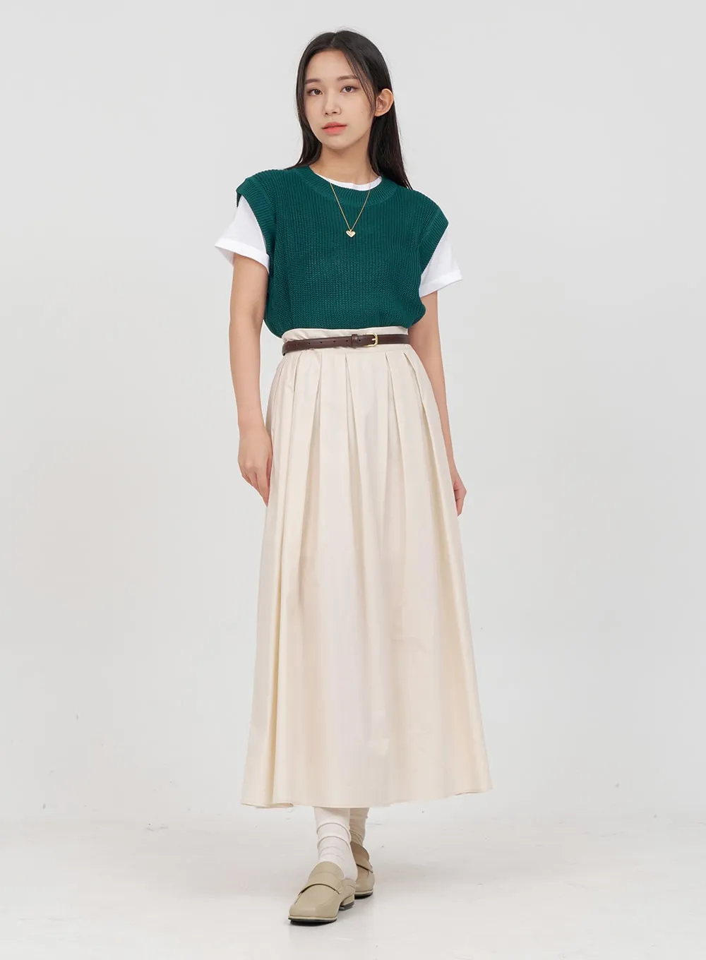 Daily Round Neck Knit Vest OA15 sold by Lewkin product image thumbnail 5