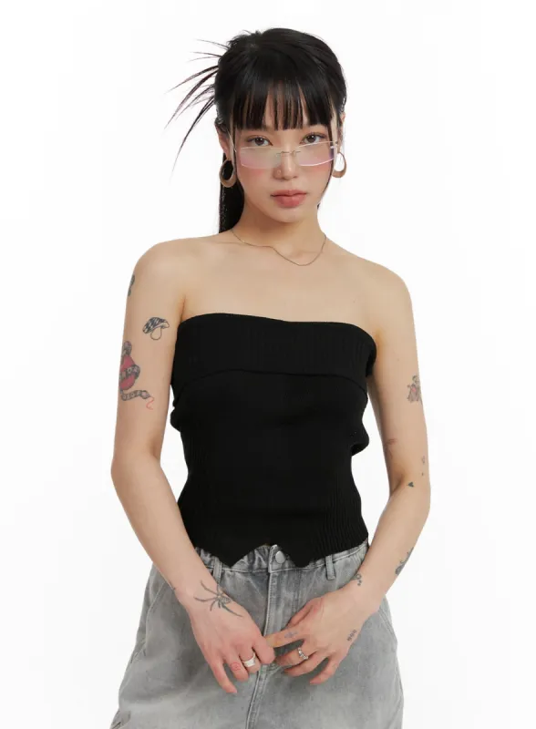 Solid Tube Top IF426 sold by Lewkin