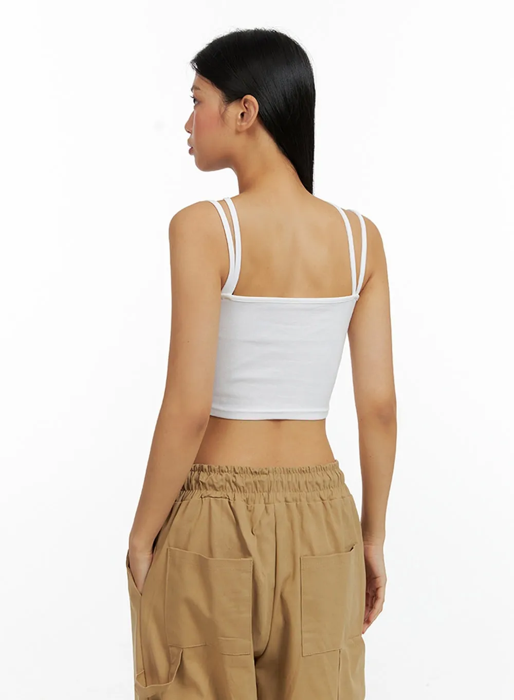 X-Strap Hole Halter Cami Top IL419 sold by Lewkin product image thumbnail 5