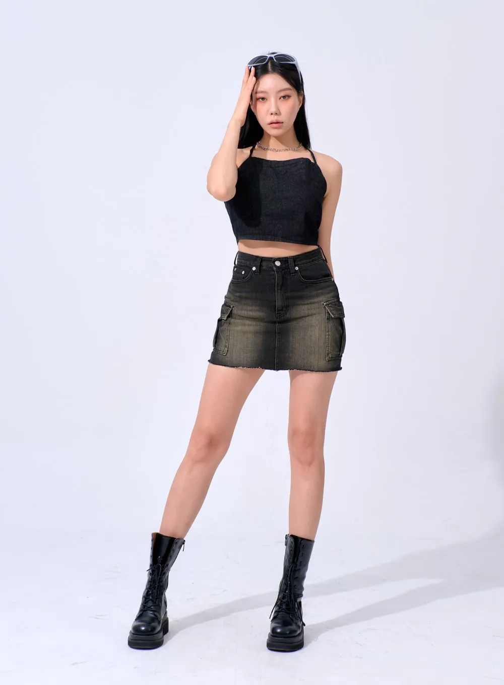 Back Tie Cropped Top IA324 sold by Lewkin product image thumbnail 2