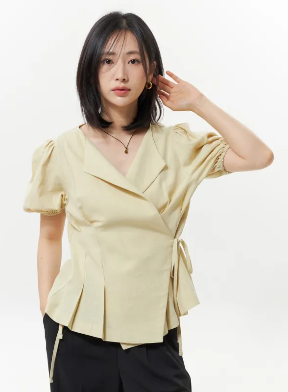 Wrapped Blouse OY326 sold by Lewkin