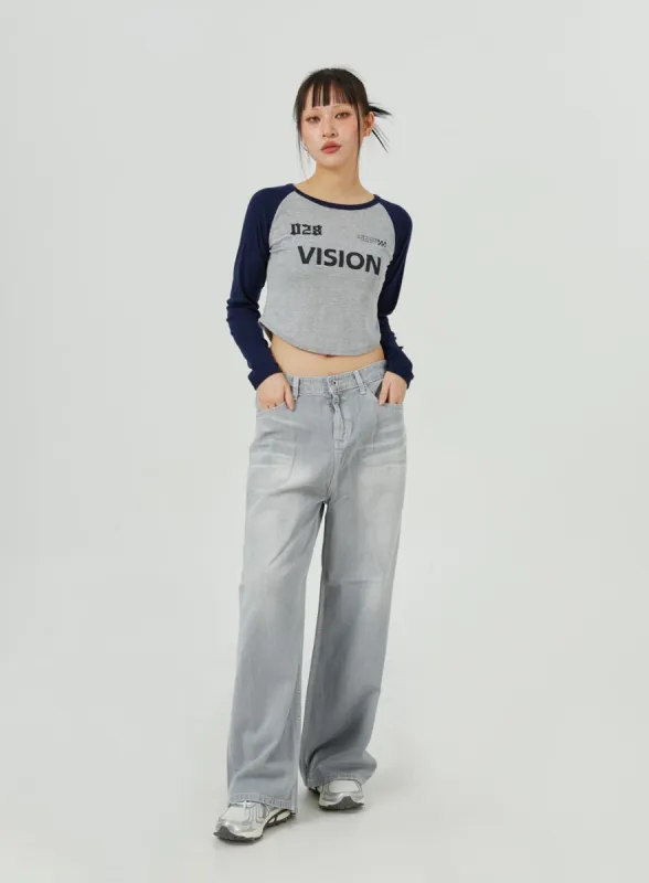 Low Rise Wide Pants CM320 sold by Lewkin