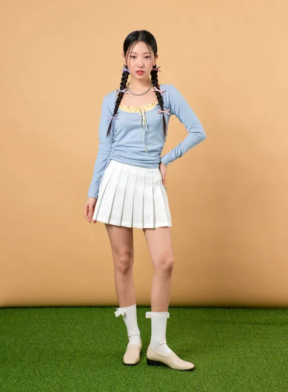 Solid Skater Skirt IJ430 sold by Lewkin