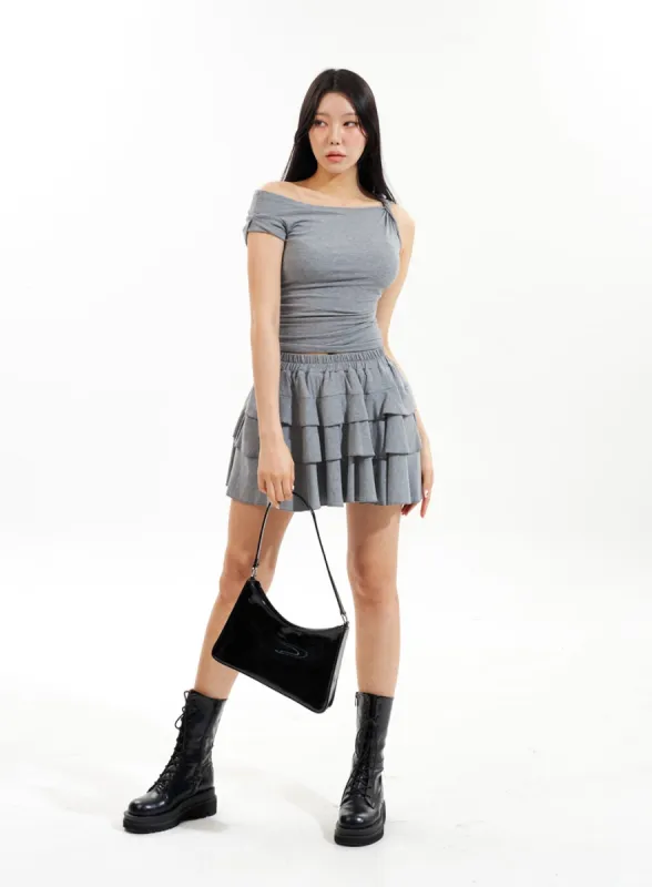 Top And Mini Skirt Set IU308 sold by Lewkin