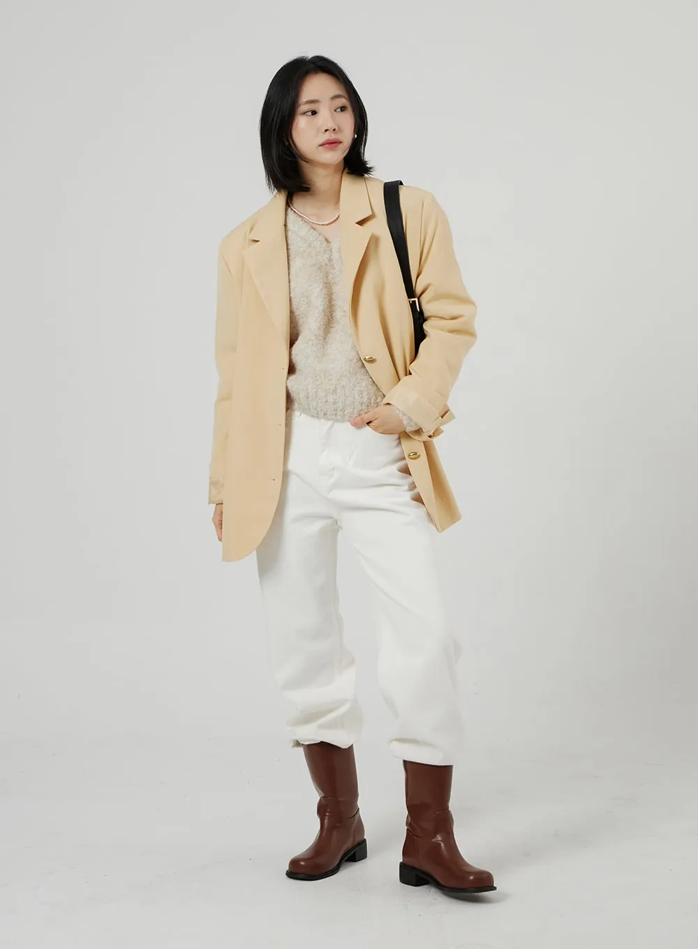 Wide Leg Cotton Pants OF308 sold by Lewkin product image thumbnail 2