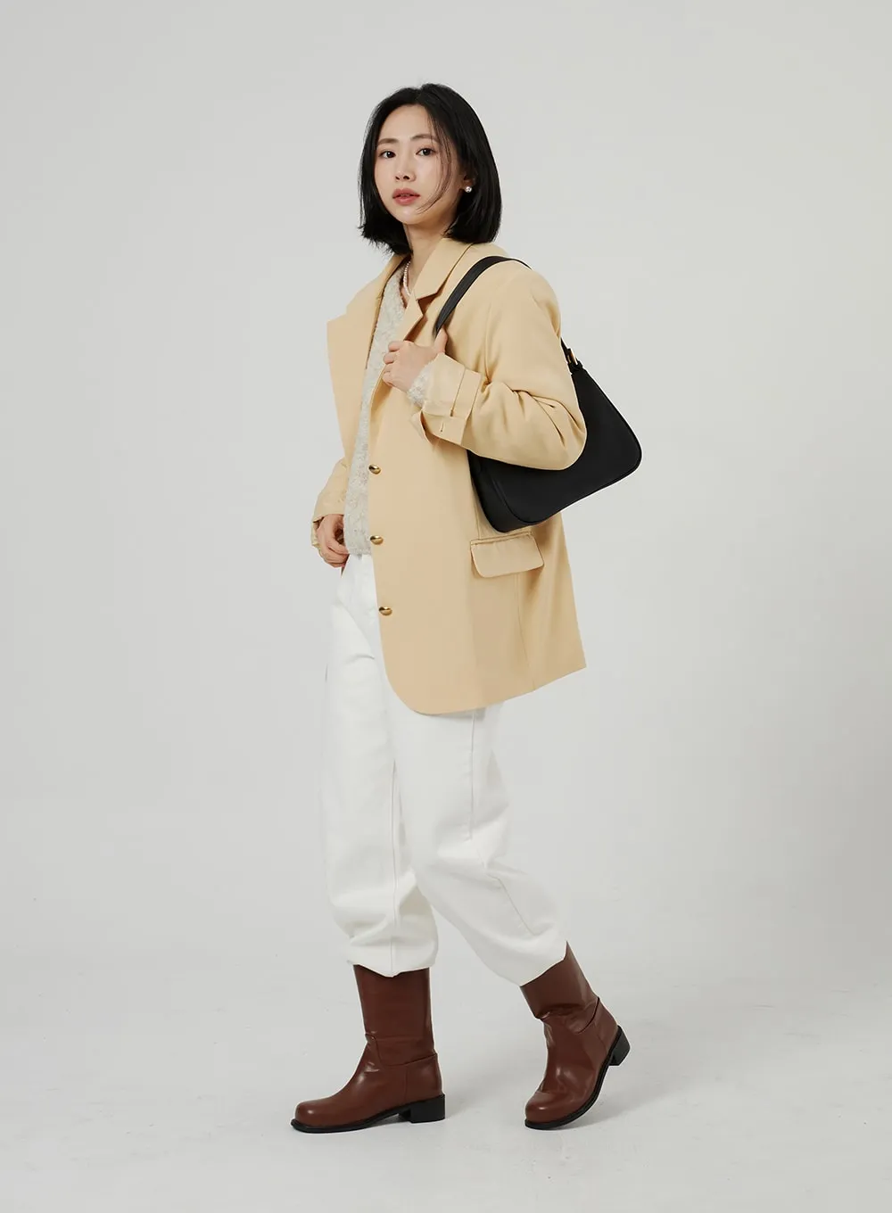 Wide Leg Cotton Pants OF308 sold by Lewkin product image thumbnail 3