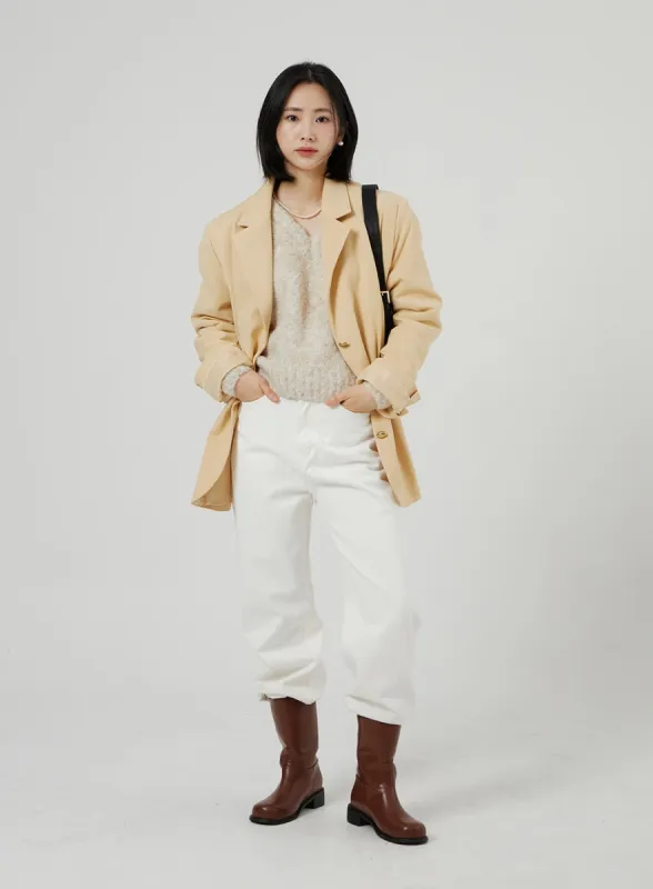 Wide Leg Cotton Pants OF308 sold by Lewkin