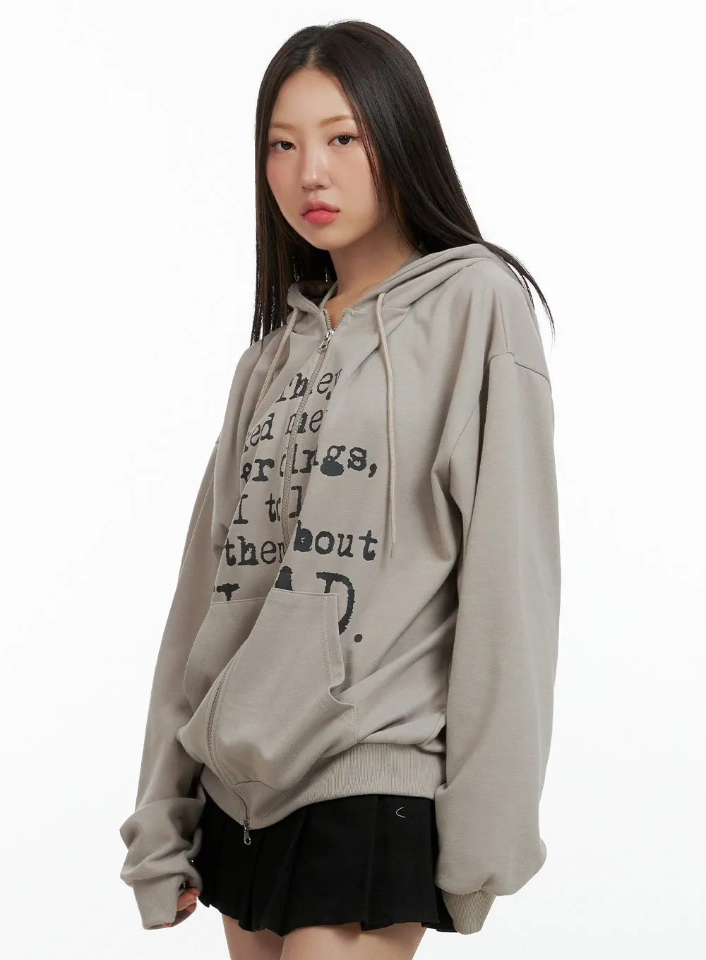 Acubi Hooded Zip-Up Jacket OL408 sold by Lewkin product image thumbnail 5