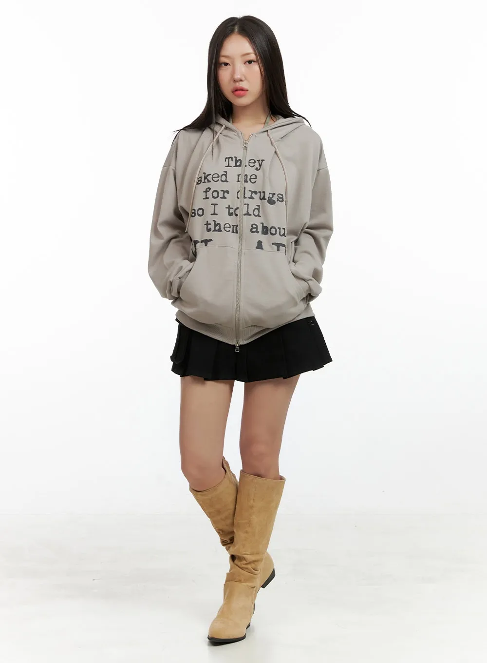 Acubi Hooded Zip-Up Jacket OL408 sold by Lewkin product image thumbnail 2