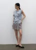 Flare Neck Sleeveless Blouse IY331 sold by Lewkin