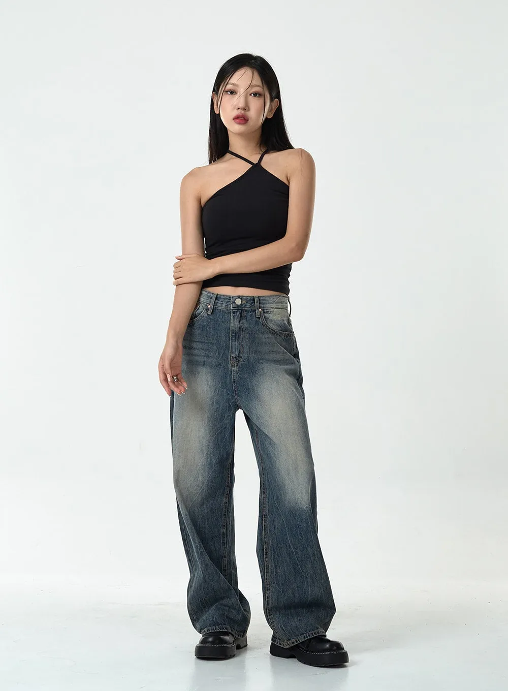 Washed Denim Pants CG10 sold by Lewkin product image thumbnail 4