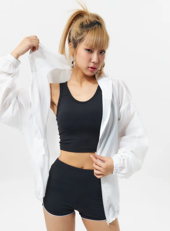 Oversized Nylon Jacket IL317 sold by Lewkin