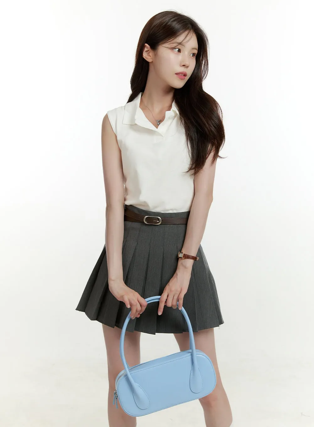 Faux Leather Shoulder Bag OU427 sold by Lewkin