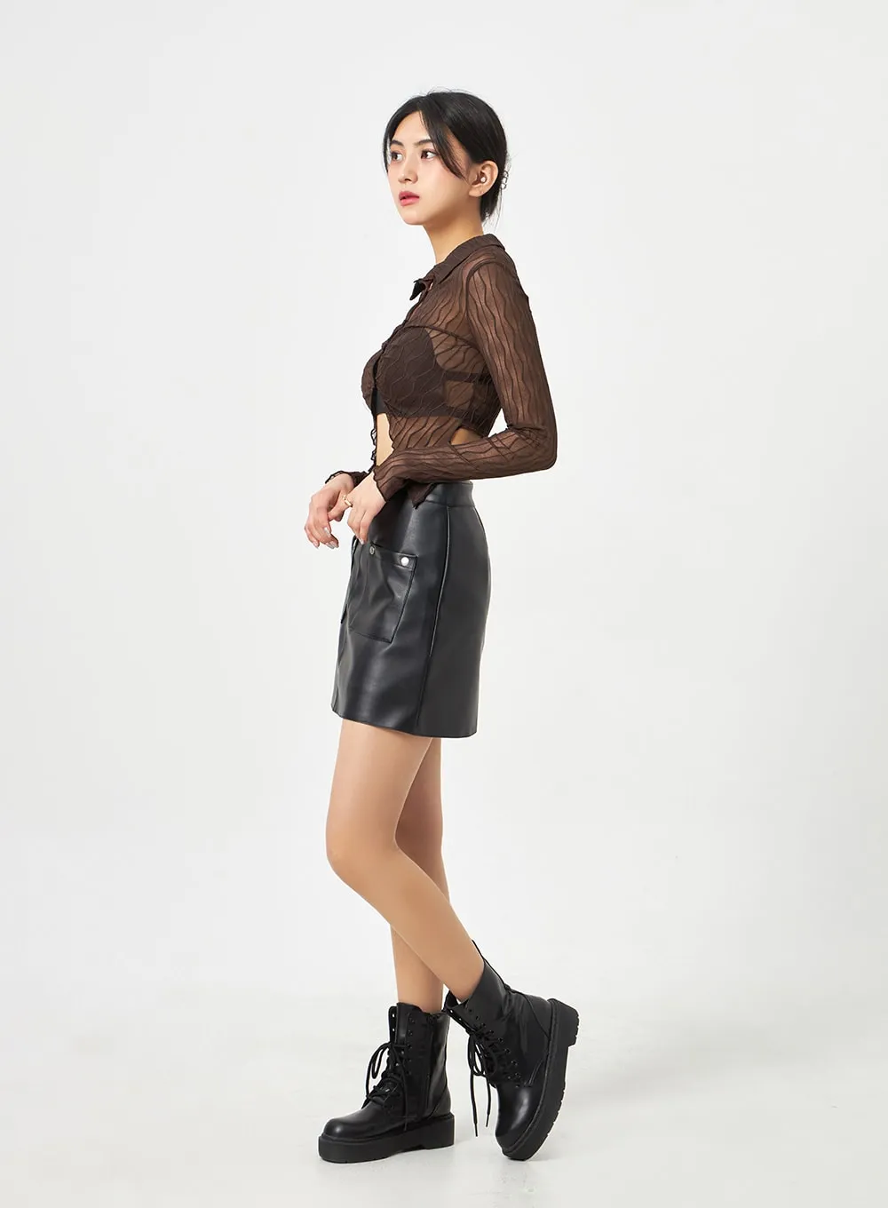 Layered Top And Blouse Set BA310 sold by Lewkin product image thumbnail 5