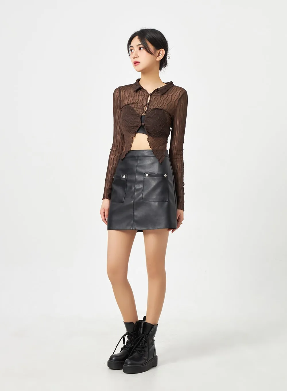 Layered Top And Blouse Set BA310 sold by Lewkin product image thumbnail 4