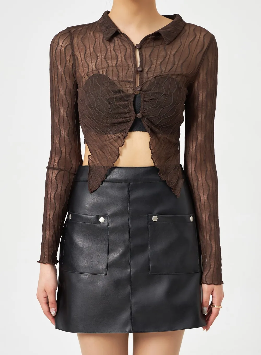 Layered Top And Blouse Set BA310 sold by Lewkin product image thumbnail 2