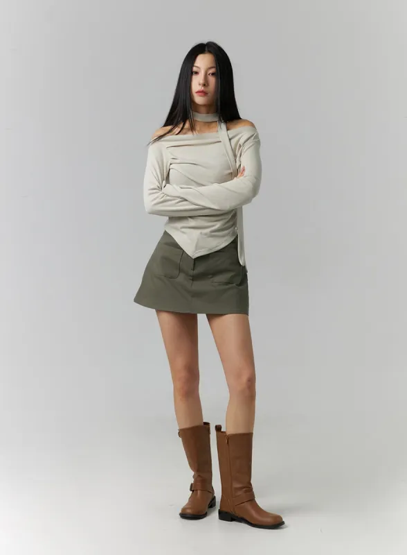 Cargo Mini Skirt ID305 sold by Lewkin