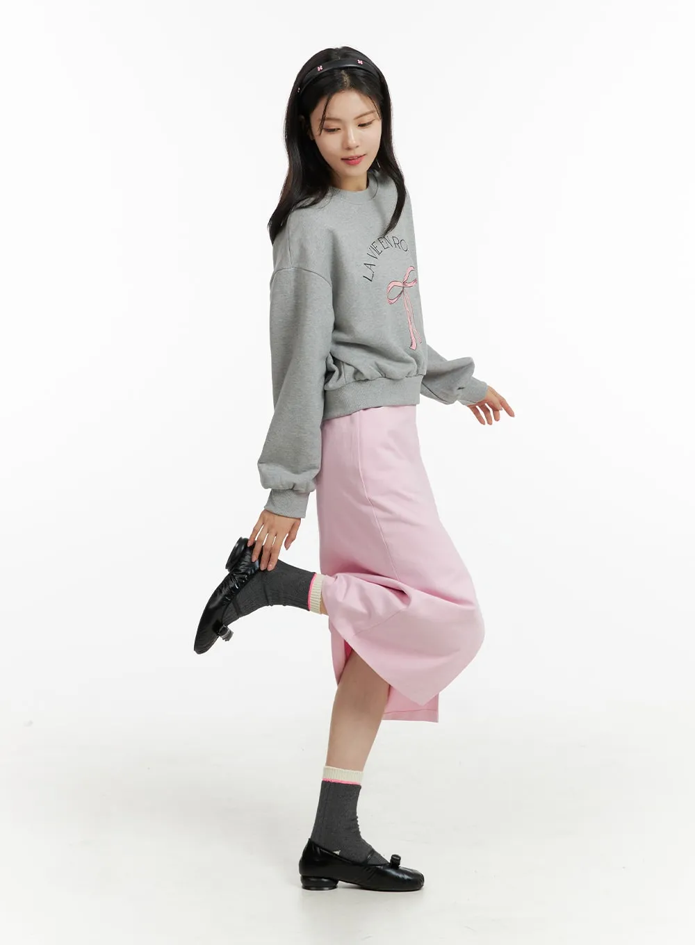 Slit Maxi Skirt OF414 sold by Lewkin product image thumbnail 4