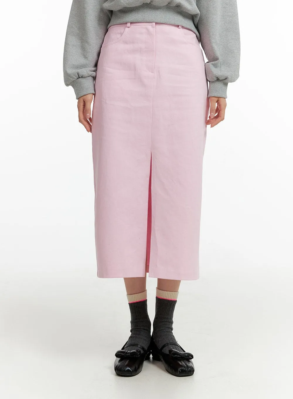 Slit Maxi Skirt OF414 sold by Lewkin product image thumbnail 2